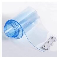 Gewerblich Kunststoff-Türvorhang, 1 Streifen-Tor-Set – 0,06 Zoll Dick PVC Wasserdicht Und Isolierend Begehbar Für Wohngebäude, Kühlräume, Lagerhäuser(19.7x210cm)