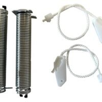 Reparatursatz für Geschirrspüler Türfedern mit Seilzug kompatibel mit Bosch Siemens 00754869 754869 Türscharnierfedern - Farbcode schwarz