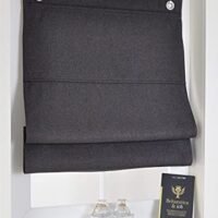 Kutti Raffrollo Ösenrollo Dimout anthrazit ca. 80 x 130 cm